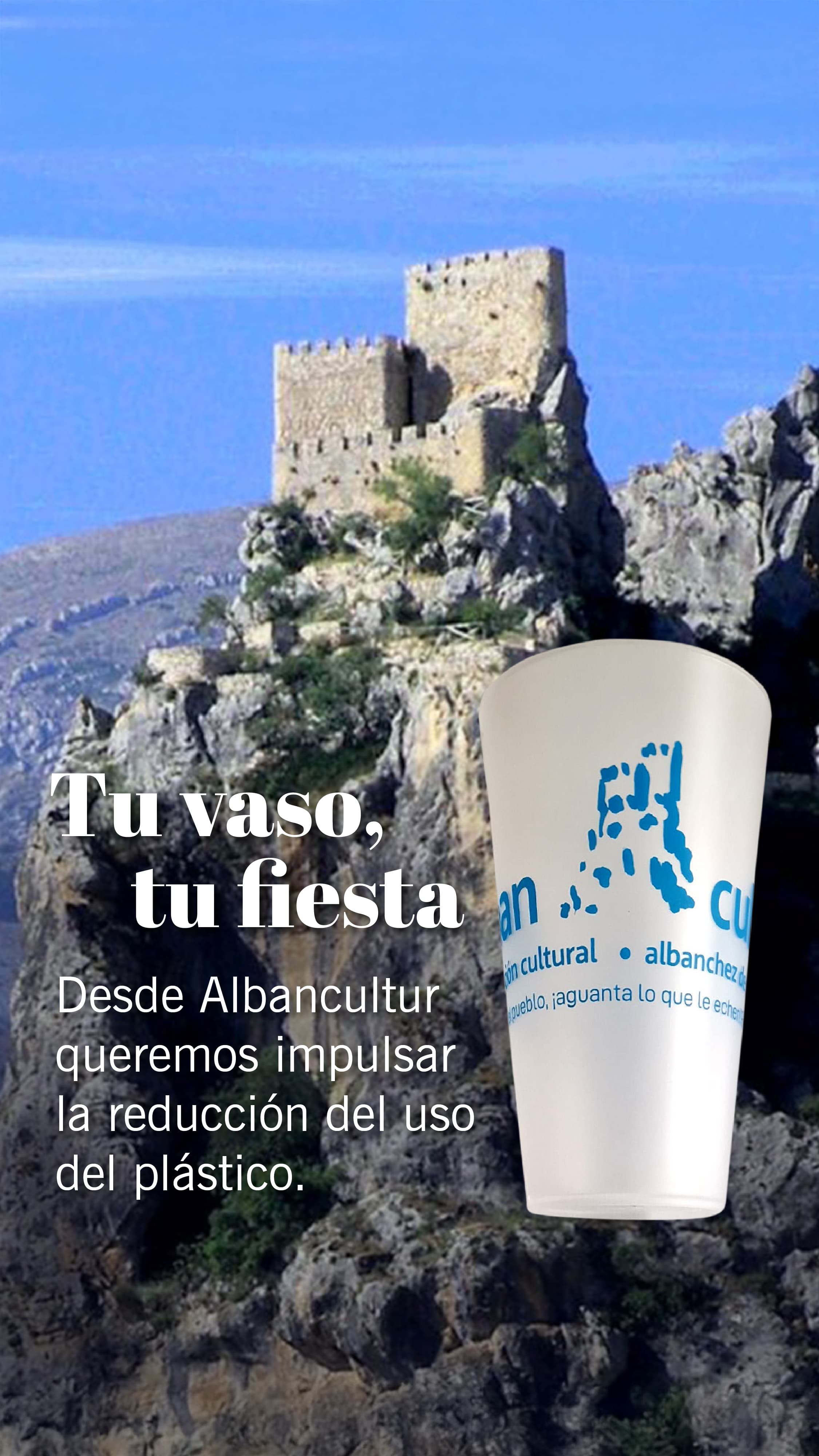 Campaña de reducción de plástico. Albancultur.